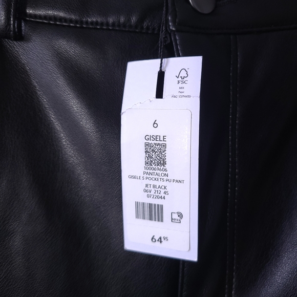 Dynamite Gisele Leather Pants Size 6 - Picture 7 of 7